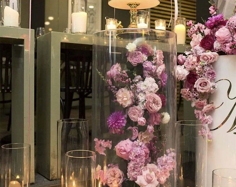 JAROWN New Multi Size Free Combination Acrylic Plexiglass Wedding Decoration Dessert Table Pre-function Area Decor Home Party Flores Stand Decorative (15)