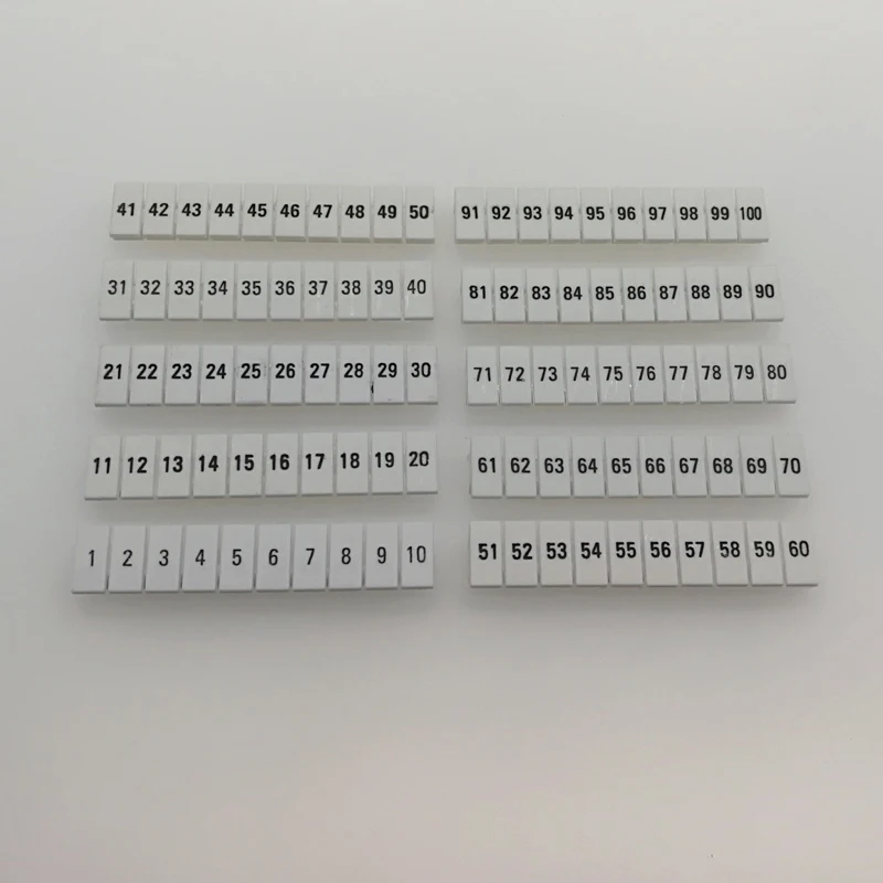ZB digital marker strip 1-100