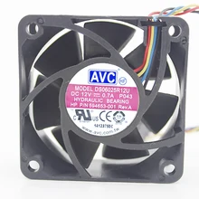 For For AVC DS06025R12U P103 DC 12V 0.26A 4-wire 4-pin connector 60mm 60x60x25mm Server Square Cooling fan