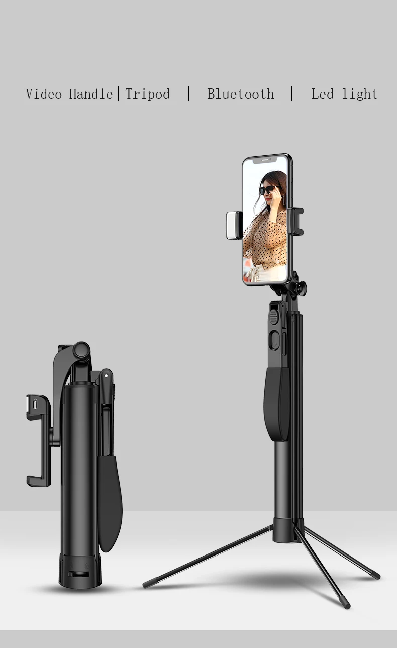 Штатив для селфи-палка светодиодный ручной Стабилизатор Steadicam 5 в 1 для iPhone X 8 Android смартфон VS Gimbal