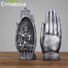 ERMAKOVA 2Pcs Buddha Statue Hands Sculptures Monk Figurine Tathagata India Yoga Fengshui Home Decoration Accessories ► Photo 3/6