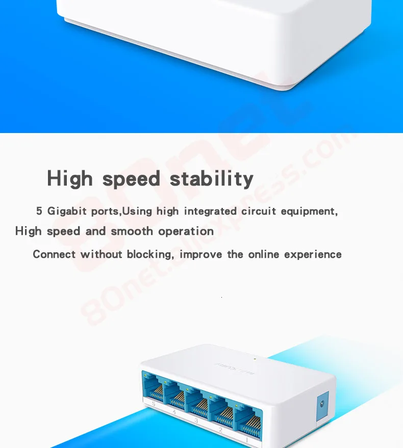 5 портов высокоскоростной гигабитный мини сетевой коммутатор RJ45 1000 Мбит/с быстрый Ethernet сетевой коммутатор концентратор разветвитель