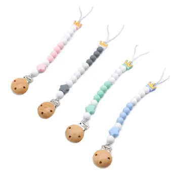 

DIY Handmade Silicone Baby Pacifier Chain Newborn Infant Teether Clip Anti-chain