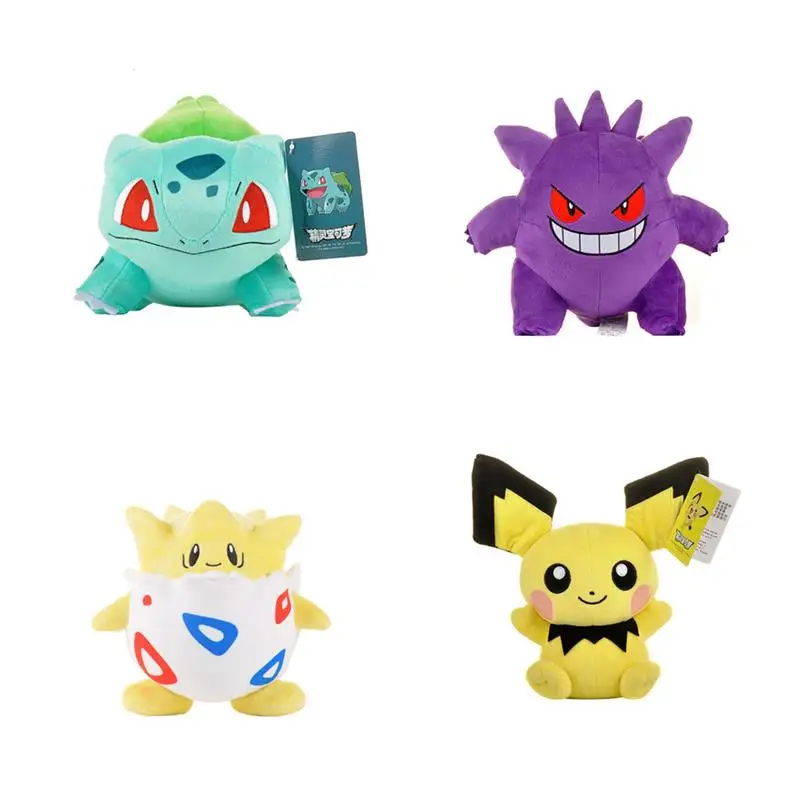 Аниме Покемон го Пикачу косплей реквизит Карманный Монстр Kawaii Snorlax Psyduck Charizard Mew кукла 25 см хлопковая подушка игрушки реквизит