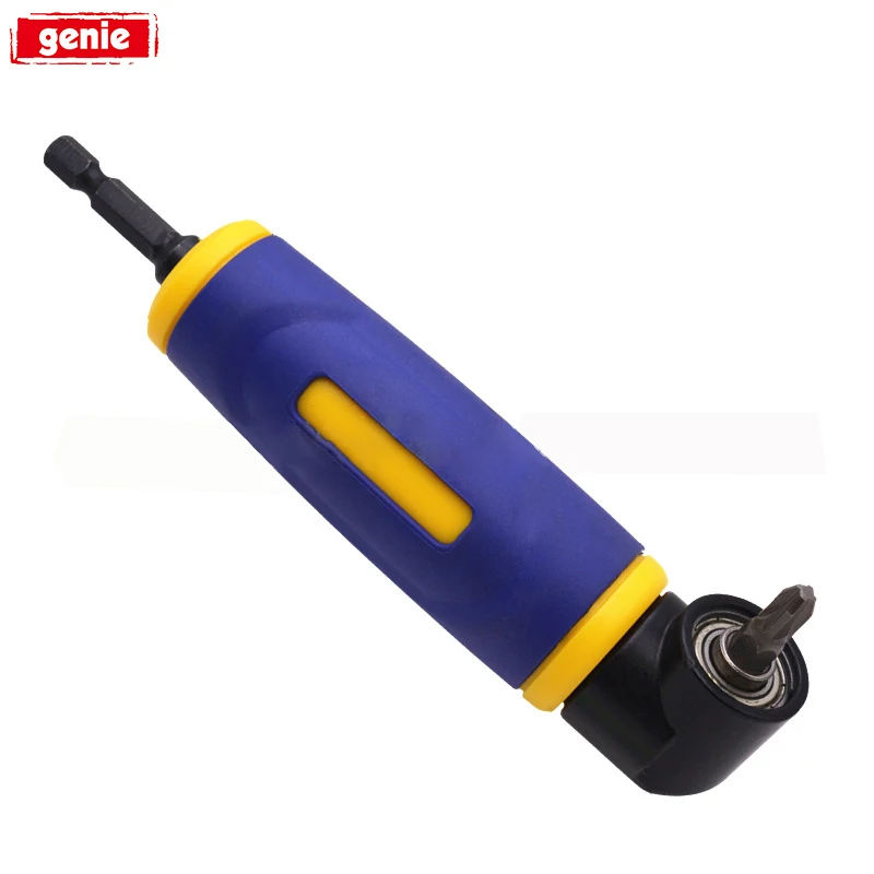 

1pc 90 Degree Right Angle Extension Driver Drilling Shank 1/4" Hex Drill Bit Socket Screwdriver Holder For Woodworking Tool