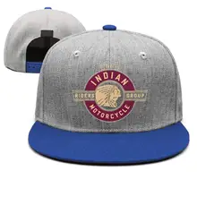 Унисекс девушка индийский Мотоцикл Логотип Регулируемый Бейсбол папа Кепка Дальнобойщика шляпа