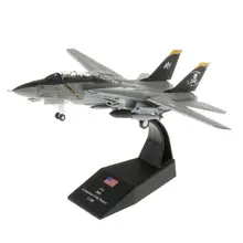 1/100 escala F-14 lutador ataque avião liga lutador militar modelo de avião diecast para comemorar a coleção ou presente