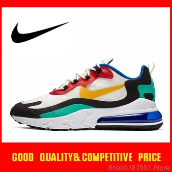 

Original Authentic Nike Air Max 270 React Men's Running Shoes Sneaker Outdoor Sports Shoes 2020 New Training Shoes AO4971-002