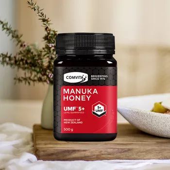 

New Version NewZealand Comvita Manuka Honey UMF5+ 500g Energy Supplement for Health Digestive Respiratory System Cough Throat