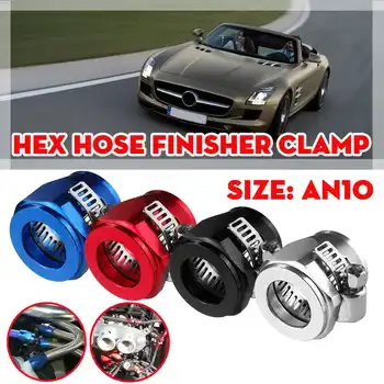 

AN10 Hex Hose Finisher Clamp With Screw Band Hose End Cover Fitting Adapter