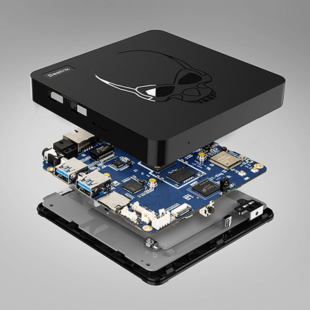 Смарт ТВ-бокс Beelink GT-King DDR4 4 Гб 64 Гб EMMC Android 9,0 tv Box Amlogic S922X четырехъядерный 2,4G/5G двойной wifi 1000M LAN 4K 60fps