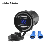 Car Truck 3.1A Dual USB LED Charger Cradles Socket Voltage Voltmeter Other Vehicle Parts Car Truck 3.1A Dual USB LED Charger Cradles Socket Voltage Voltmeter Other Vehicle Parts