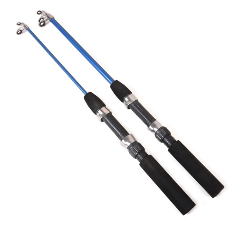 Beginners Ice Super Short Telescopic Fishing Rods Shrimp Road Beginners And Children's Fishing Rod Gift 74/110CM Fishing Reel