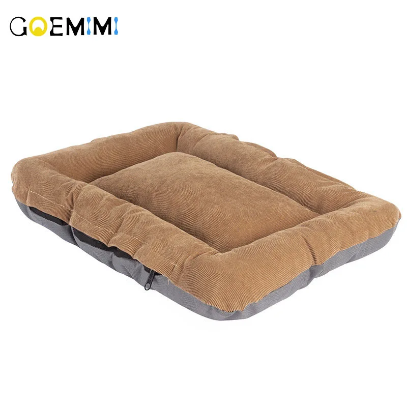 

Cotton Pet Cushion House Soft Dog Bed Mat Warm Dog Blanket Solid Fleece Lounger Bed For Small Medium Large Dogs Pet Products