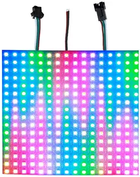 

5V ws2812b DIY Gyverlamp address Matrix 16x16 led Panel Flexible can bend, 8X32 8X8,WHITE/BLACK PCB