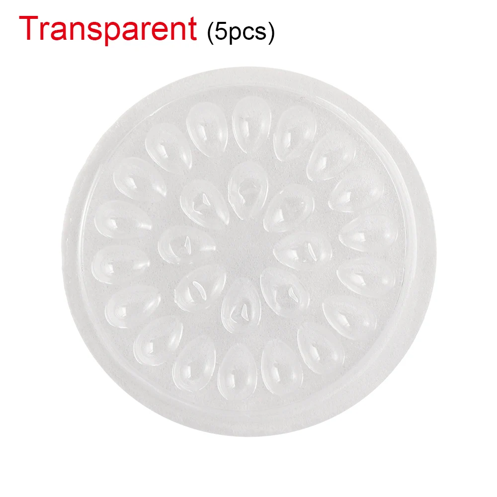 5pcs transparent Пластиковая клеевая прокладка в форме цветка, клеевая Подушечка для наращивания ресниц, накладные ресницы, клеевой держатель, клей, паллет, инструменты - Цвет: 5pcs transparent