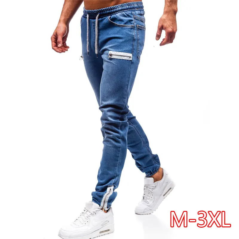 3 вида стилей Для мужчин эластичные узкие байкерские Slim Fit джинсовые Для мужчин с несколькими карманами, брюки карандаш с молнией Для мужчин повседневные джинсы модные штаны Повседневное