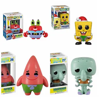 

Funko POP SQUIDWARD PATRICK Mr. Krabs PVC Action Figure Collectible Model toys for chlidren birthday Gift