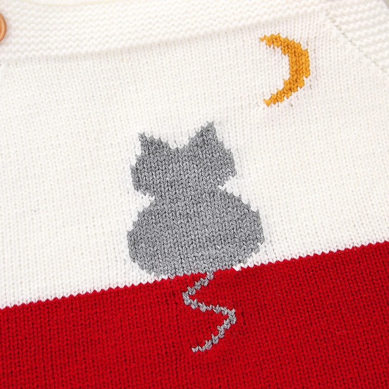 Baby Rompers Cartoon Knitted autumn Newborn Boys Jumpsuits Clothes winter Long Sleeve Toddler Sweater Children Overall