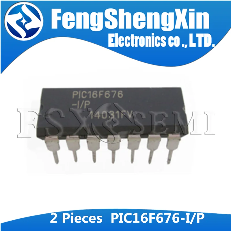 2 шт./лот PIC16F676 I/P DIP14 PIC16F676 DIP PIC16F676 IP DIP 14 8 Bit CMOS микроконтроллеры|Интегральные схемы| | АлиЭкспресс