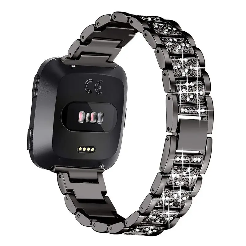 OULUCCI Bling Band Для Fitbit Versa/vesra Lite для женщин SE специальный металлический браслет из нержавеющей стали для fitbit versa 2