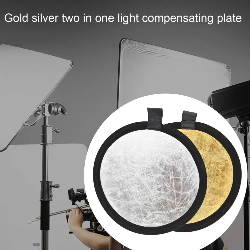 30cm 2in1 멀티 디스크 디퓨저 라이트 라운드 반사판 가방 휴대용 접이식 실버 골드 화이트 사진 스튜디오