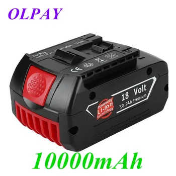 

Original 18V 10000mah Rechargeable Li-ion Battery For Bosch 18V Battery Backup 10.0A Portable Replacement BAT609 Indicator light