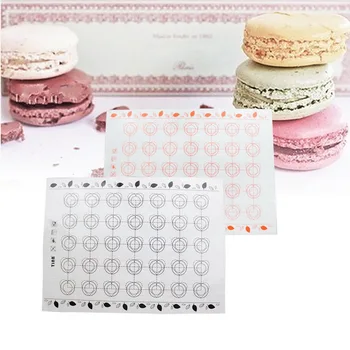 

40x30cm/29x26cm Fondant Bakeware Macaron Oven Baking Cake Pastry Tools Sheet Dough Roll Mats Pad Silicone Baking Mat#1