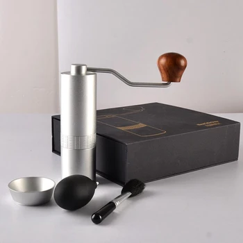 

Aluminum Manual Coffee Grinder Stainless Steel Burr Grinder Conical Coffe Bean Miller Manual Coffee Milling Machine