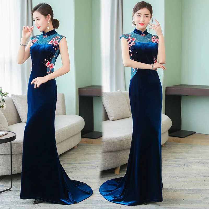 

Evening Gown Women's 2020 New Style Slimming Nobility Elegant Debutante Long Slimming Fishtail Party Party Dress