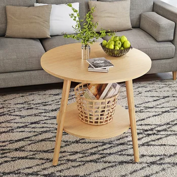 

Thickened and hard density board modern simple Mini small tea table smooth edge bedside sofa side table balcony bay window anti-