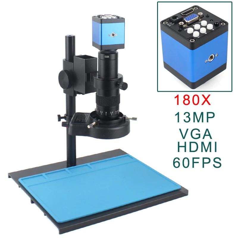 digital microscópio monocular continus zoom 180x c-montar