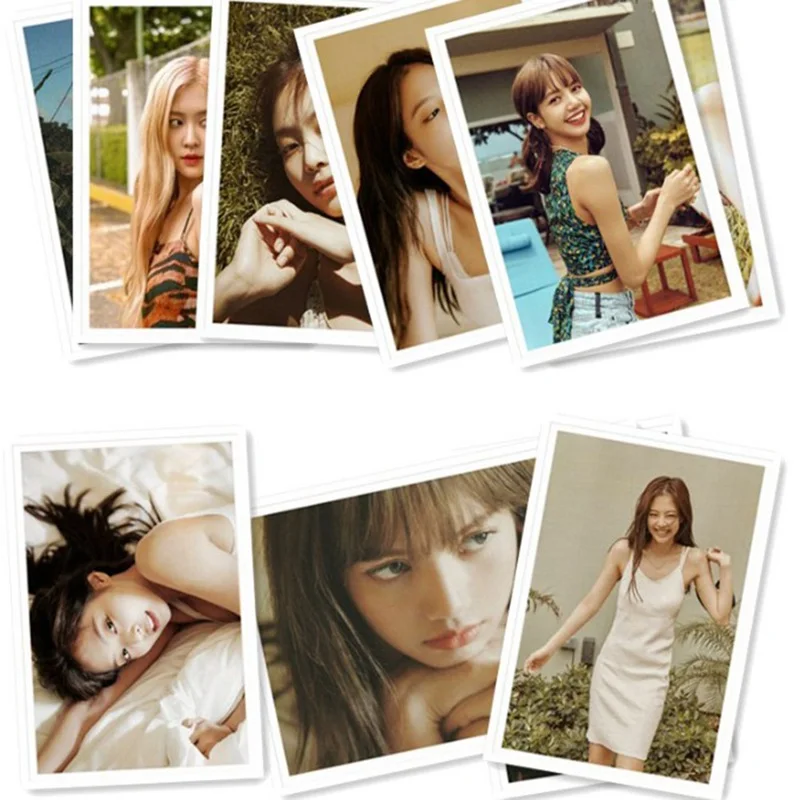 Kpop BLACKPINK BLACKPINK'S летний дневник фото Lomo карты Мода blackblackpink вентиляторы подарки металлический ящик 40 шт./кор