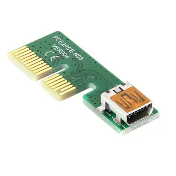 

Mini PCI-E PCI Express Extension 1X Riser Card Power USB 30cm Extender Cable 4 Pin AS99
