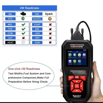 

KW850 OBD2 CAN BUS Code Reader car engine fault code detector scanner Tool