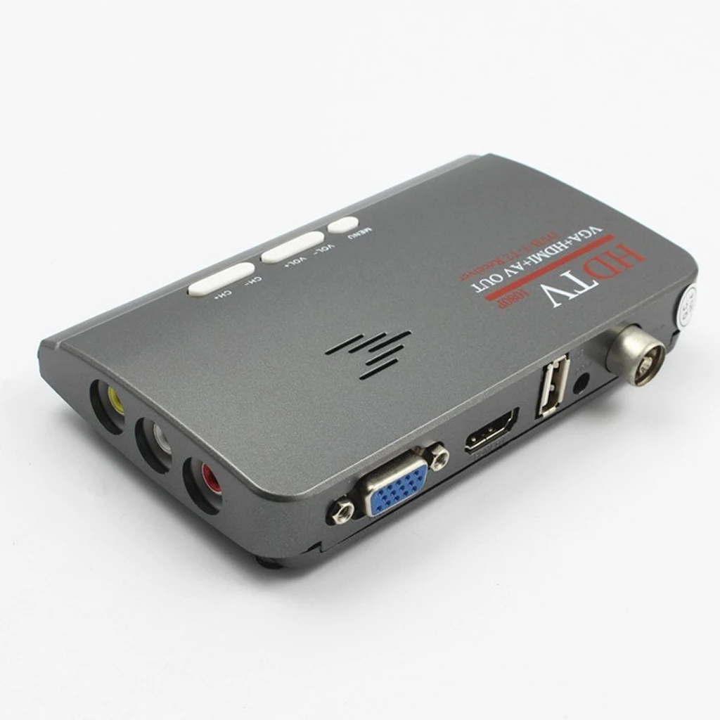 DVB-T/DVB-T2 TV Tuner Receiver DVB T/T2 TV Box VGA AV CVBS 1080P HDMI Digital HD Satellite Receiver With Remote Control