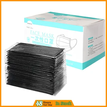 

Disposable mascarillas Dustproof Protective Mask Activated Carbon PM2.5 Wind Mist Pollution Protection Filter Earloop Mouth Mask