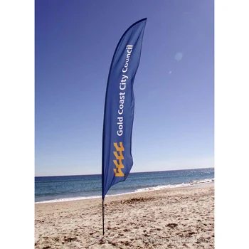 

logo Advertising feather flags, beach flag, beach banner, Swooper Flag Kit pole+spike base