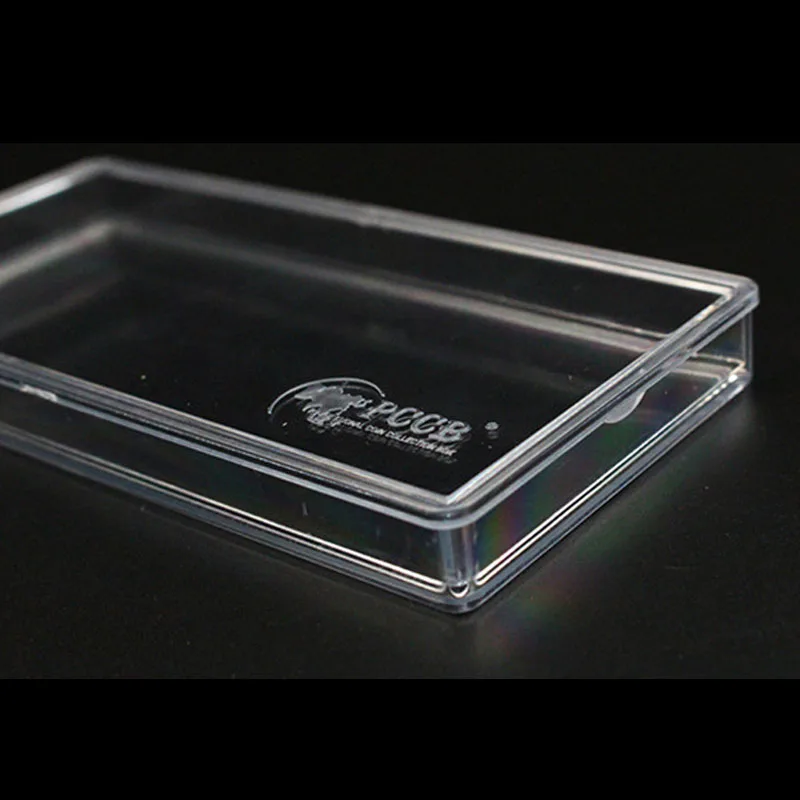 Souvenir box- 10pcs/lot Direct fit paper money currency bill box plastic Banknote case glass container 4