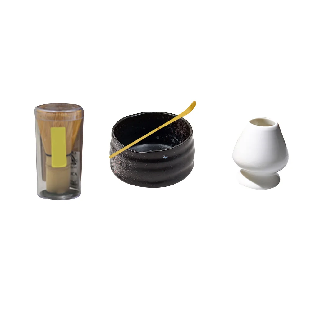 

Matcha Tea Set Holder Whisk Antioxidants Tool Bowl Ceramic Gift Combination Accessories Ceremony Handmade Mixing Spoon