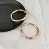 UKEN 2024 Punk Fashion 70mm Diameter Wide Big Hoop Earrings For Women Statement Earrings Brincos Jewelry Accessories Thick 6