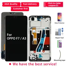 F7 A3 Оригинальный ЖК-дисплей для OPPO F7 ЖК-дисплей сенсорный экран с рамкой дигитайзер сборка CPH1819 для OPPO A3 ЖК(China)