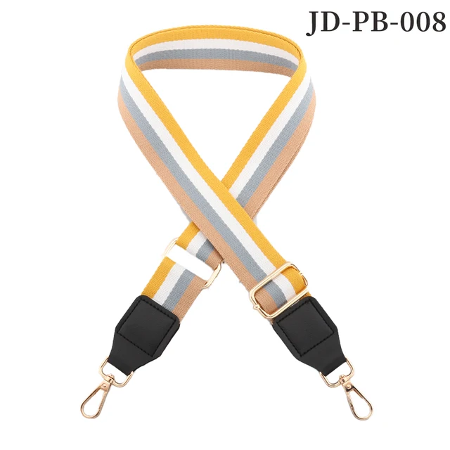 Bag Parts Accessories Shoulder Strap  for Handbags Adjustable Bag strap leather Belt Wide Rainbow  Purse Strap for Bag Replaceme JD-PB-008