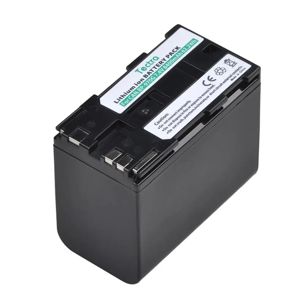1Pcs 8400Mah Bp-970G Bp-975 Batteria Per Canon Eos C100,Eos C100 Mark Ii,Eos C300,Eos C300 Pl,Gl2,Xf100, Bp970G Batteria