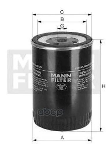 Фильтр Топливный Wk980/1 MANN-FILTER арт. WK980/1