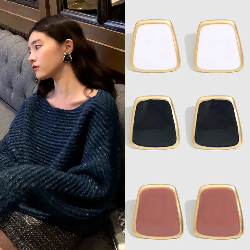 Женские серьги со звездами в Корейском стиле простые геометрические