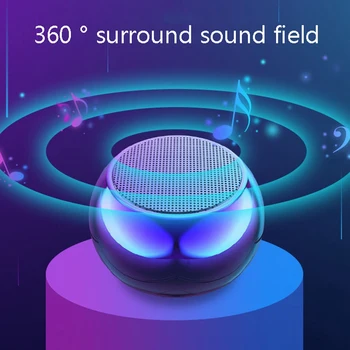

300Mah Mini Metal Bluetooth Small Speaker Card o Portable Outdoor Subwoofer Speaker(Bule)