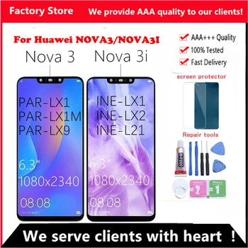 

For Huawei Nova 3 LCD Display Touch Screen PAR LX1 LX9 Nova 3i LCD INE LX2 L21 Display ANE LX3 L23 Screen Nova3 Replace