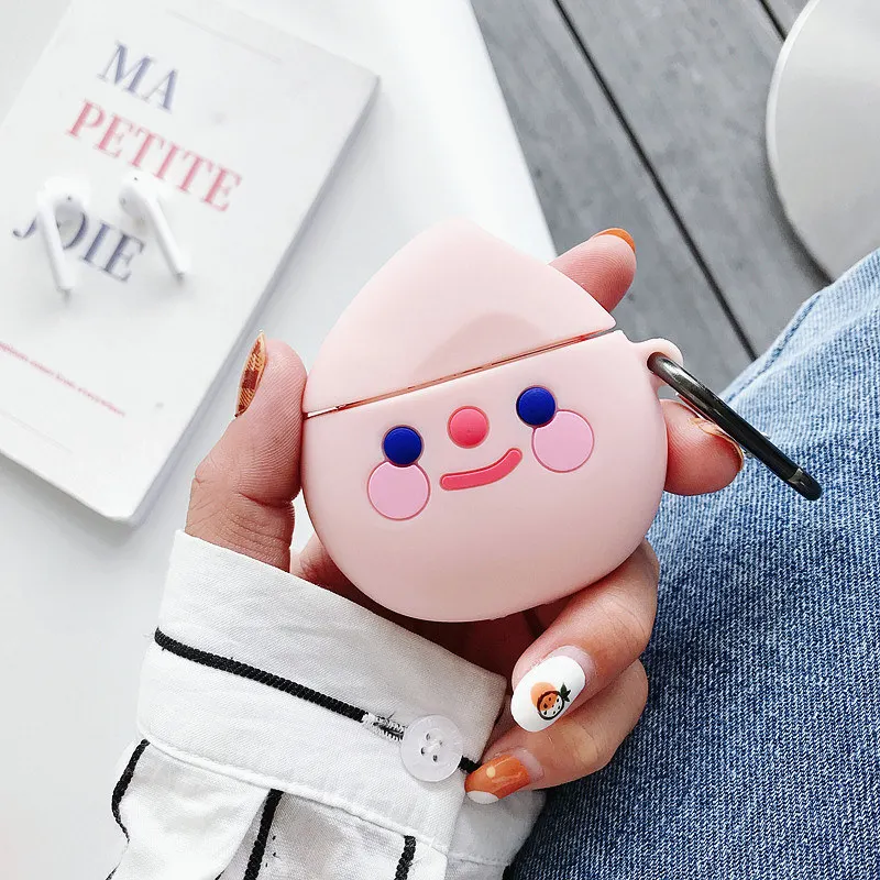 903014 Q UNCLE картонная коробка для Apple Airpods силиконовая портативная ударостойкая гарнитура сумки красивый 3D узор чехол для наушников Airpod2 - Цвет: 903014
