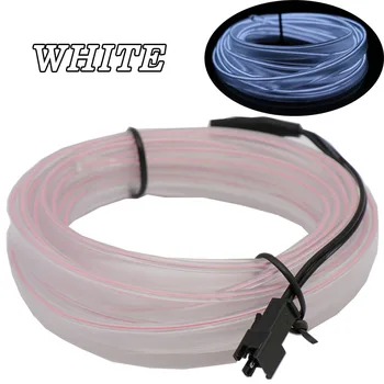 

Haoyuehao Blue 1m Flexible Moulding EL Neon Glow Lighting Rope Strip With Fin For Car Decoration